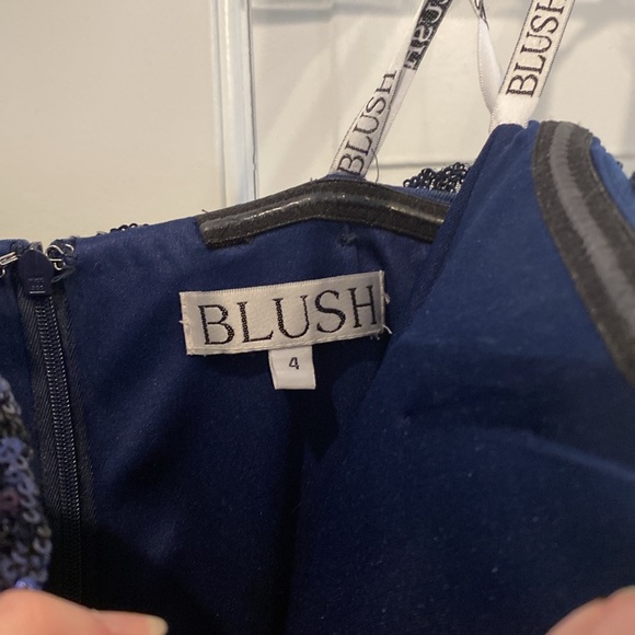 NWOT Navy Blue Blush Brand Formal Dress. - Picture 3 of 5